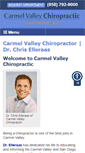 Mobile Screenshot of carmelvalleychiropractic.com