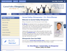 Tablet Screenshot of carmelvalleychiropractic.com